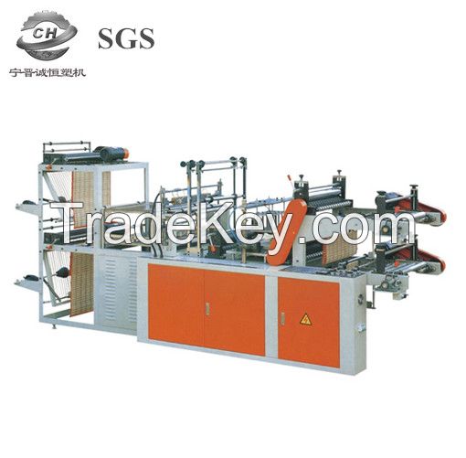 Computer Control High-speed Double Layer Vest Rolling Plastic Bag-making Machine