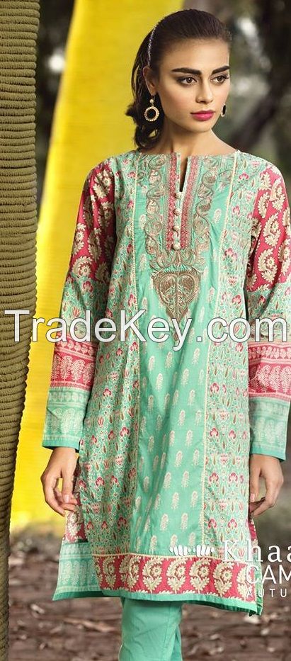 khaadi embroidered dresses (cambric collection 2015)