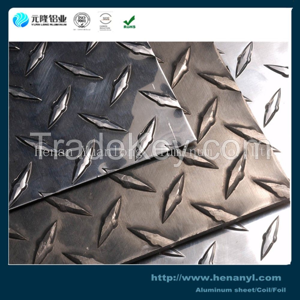 1060 3003 5052 decorative aluminum diamond plate