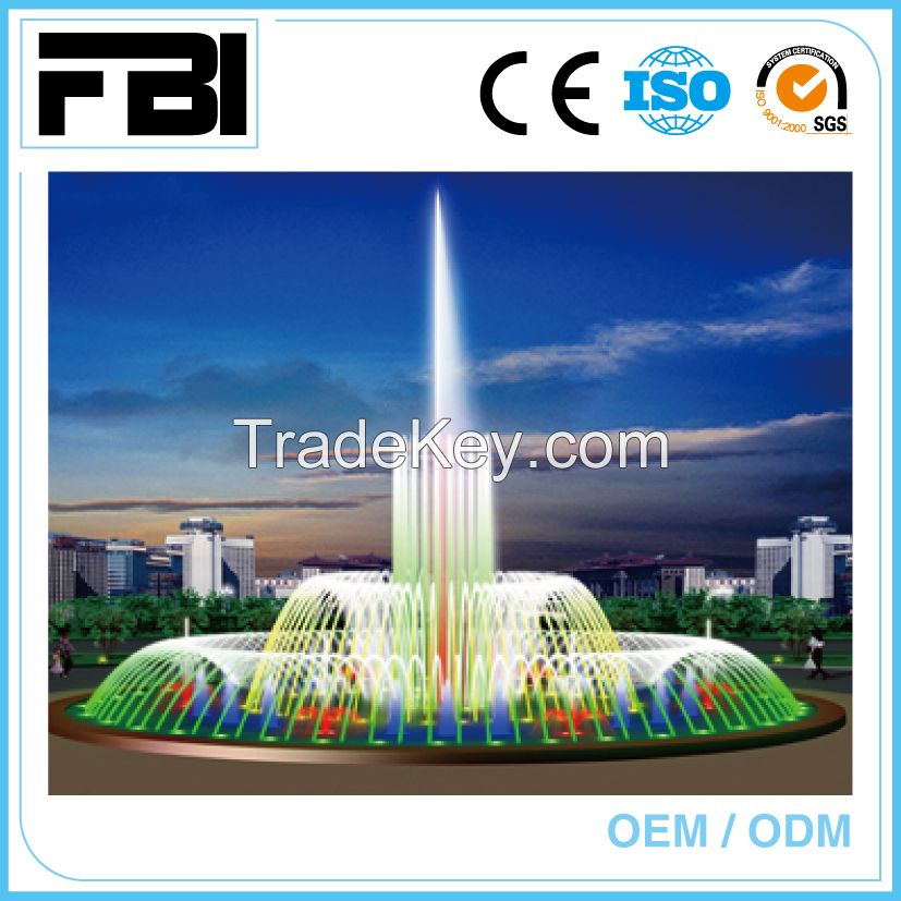 10m round dancing fountain, stailnless steel fountain from China