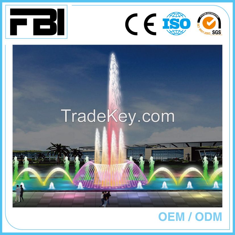music dancing fountain with led lights, Fuente, park fountain