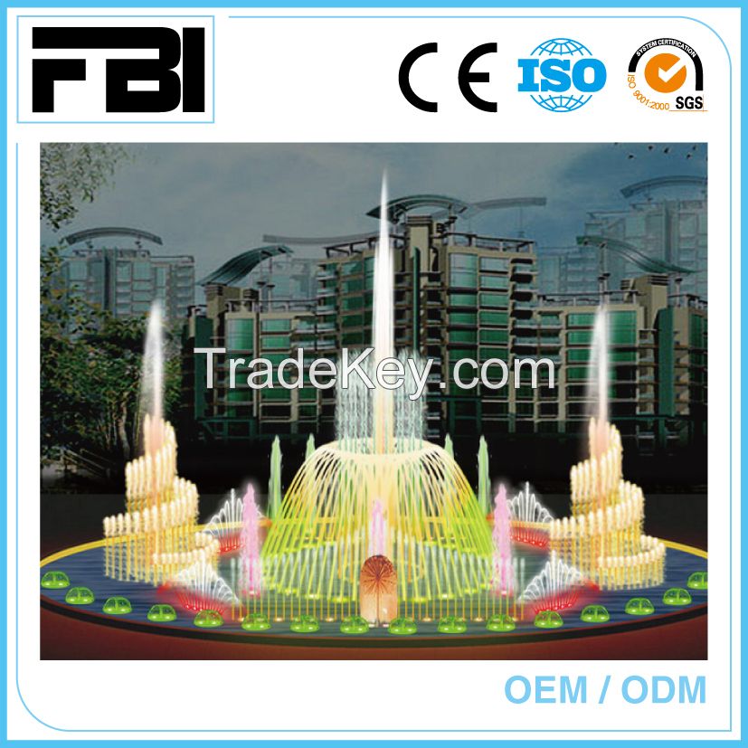 20m round customized dancing fountain, park/ shopping mall fountain