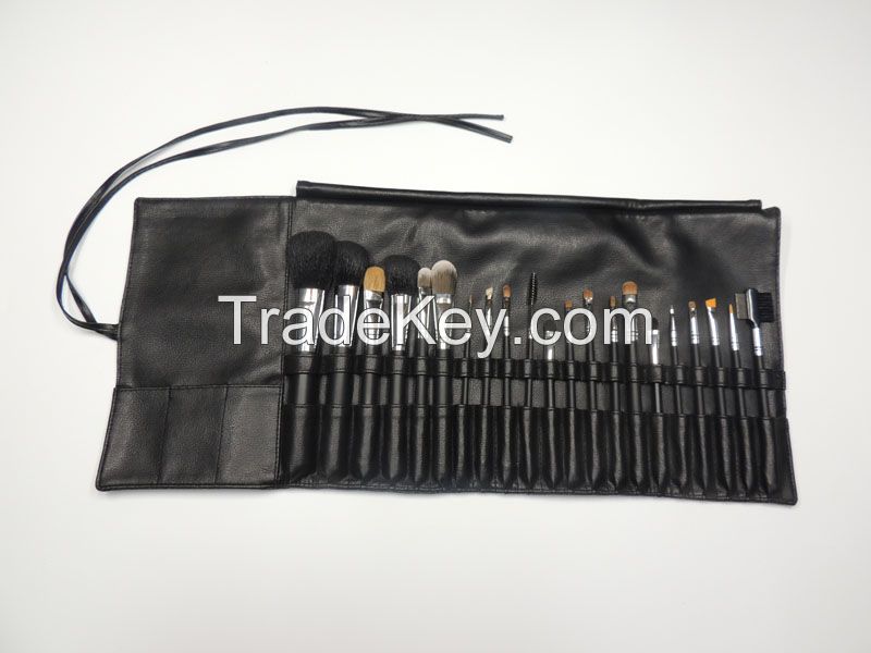 Black Professional Makeup Brush Cosmetic Set 