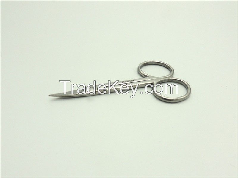 Stainless Steel Eyebrow Curved Edge Scissors