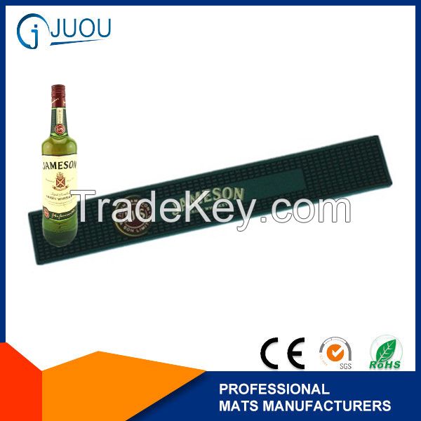 custom rubber pvc absolut vodka bar mat for wholesale wine accessories