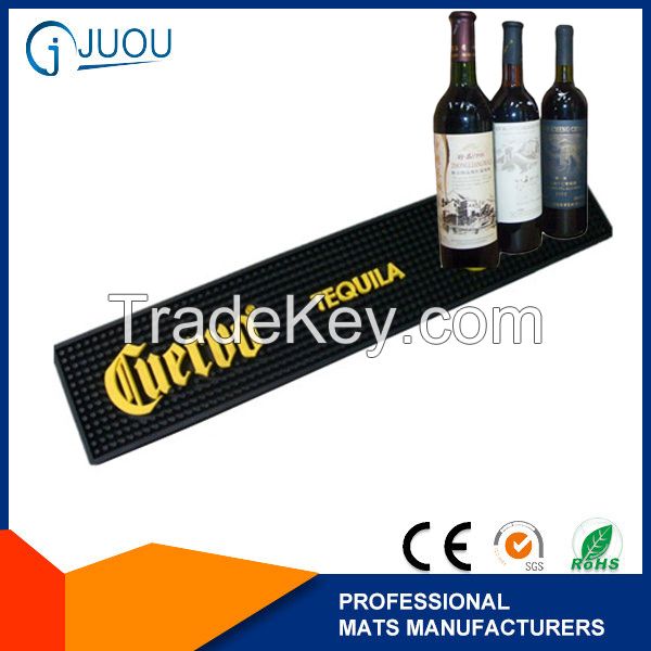 custom rubber pvc absolut vodka bar mat for wholesale wine accessories