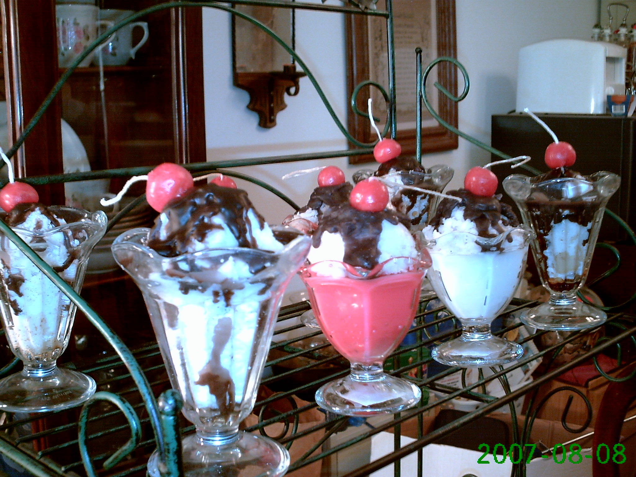 Ice Cream in tulip glass