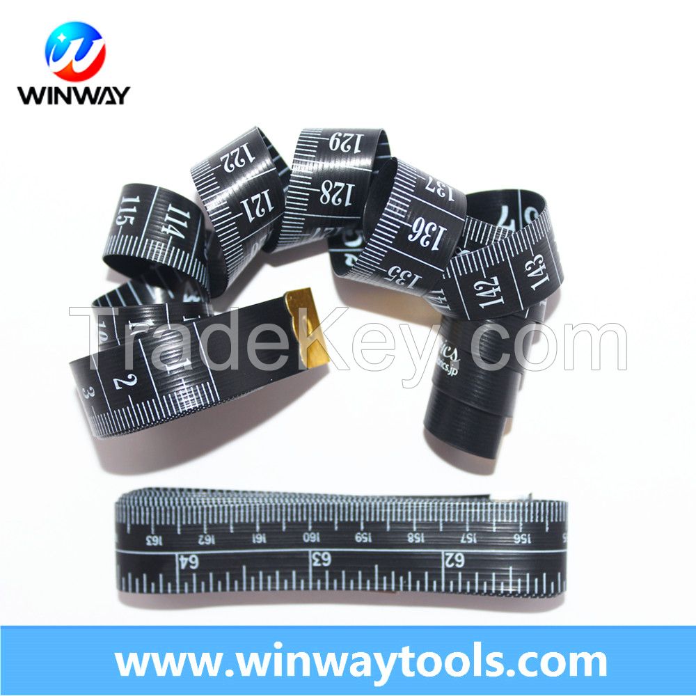 Chinese Manufacturer fiber glass tailor measuring tape / 150cm & 60'' length 2.0cm width / without any logo