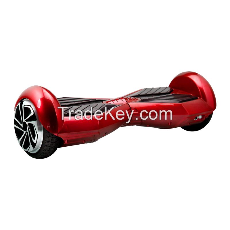 Hot CE approval Lithium battery two wheels self balance scooter with LED lights red color  