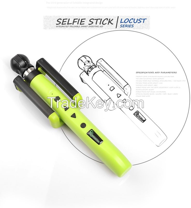 2015 popular selfie stick D11-1 selfie sticks with Bluetooth