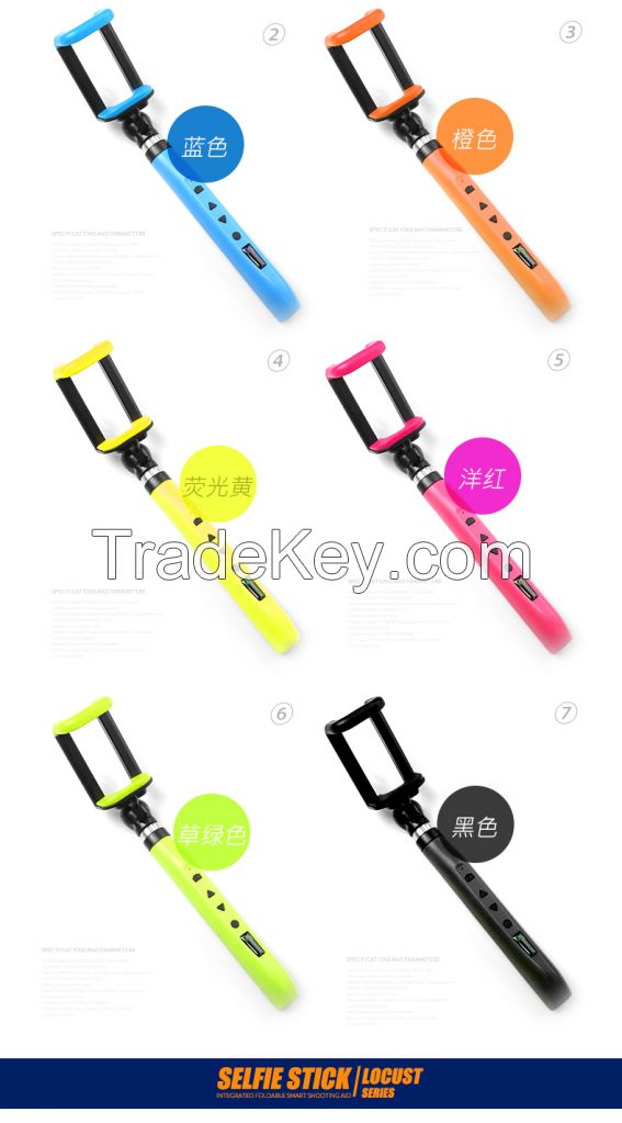 2015 popular selfie stick D11-1 selfie sticks with Bluetooth
