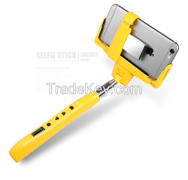 2015 popular selfie stick D10 selfie sticks with Bluetooth