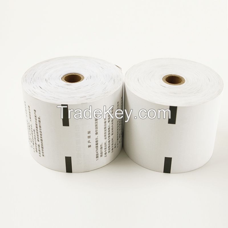 Thermal Paper With Back Print For Atm Paper Roll