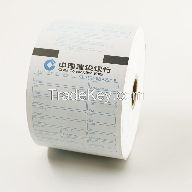 Thermal Paper with Back Print for atm paper roll