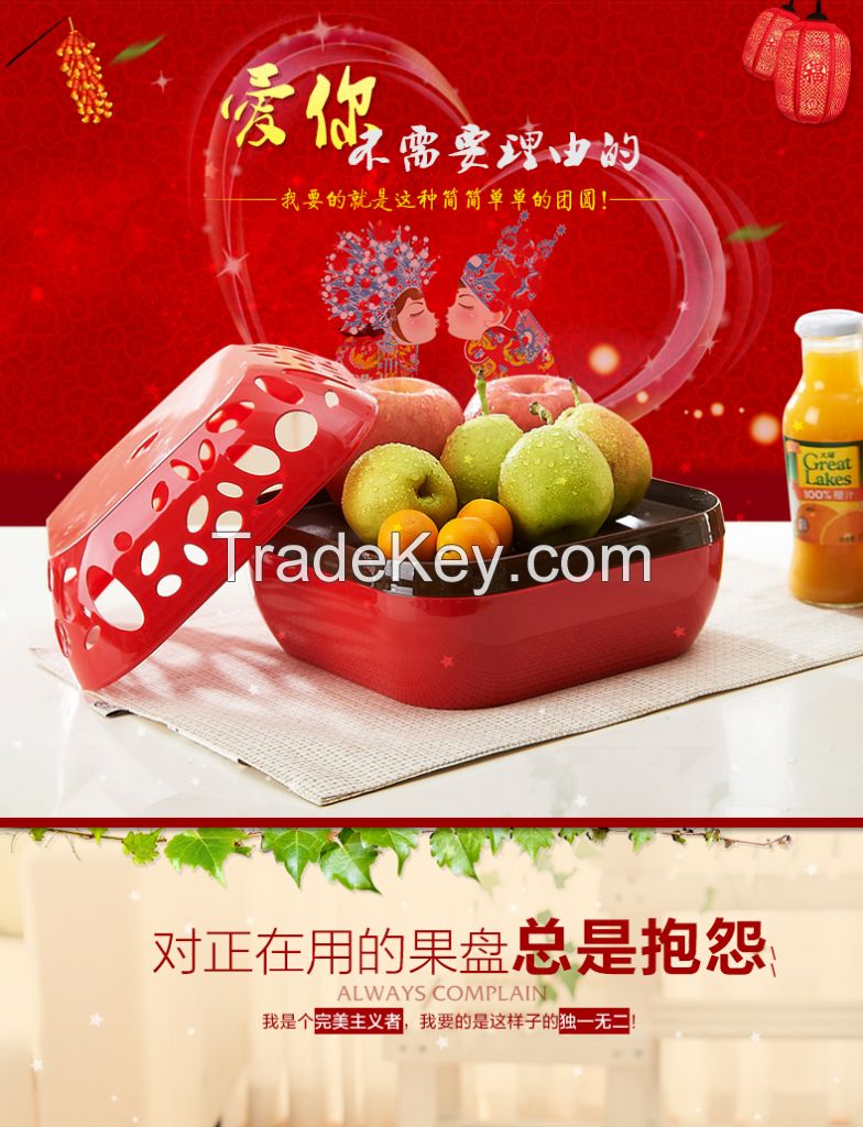 Xinya factory direct round square hollow fruit candy dish fruit snacks