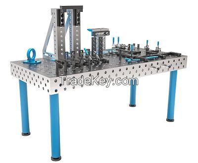 3d welding table clamping system