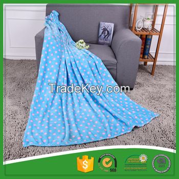 china wholesale 100% polyester print flannel fleece receiving blankets