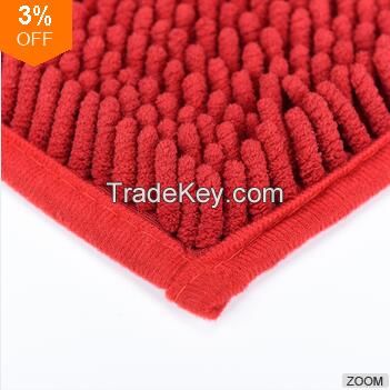 Skin-friendly 100% Polyester Microfiber Chenille Baby Floor Mat