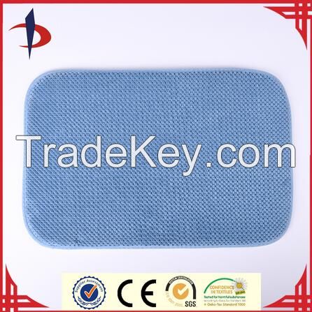 100% Polyester Red Pile Anti Slip Bath Mats