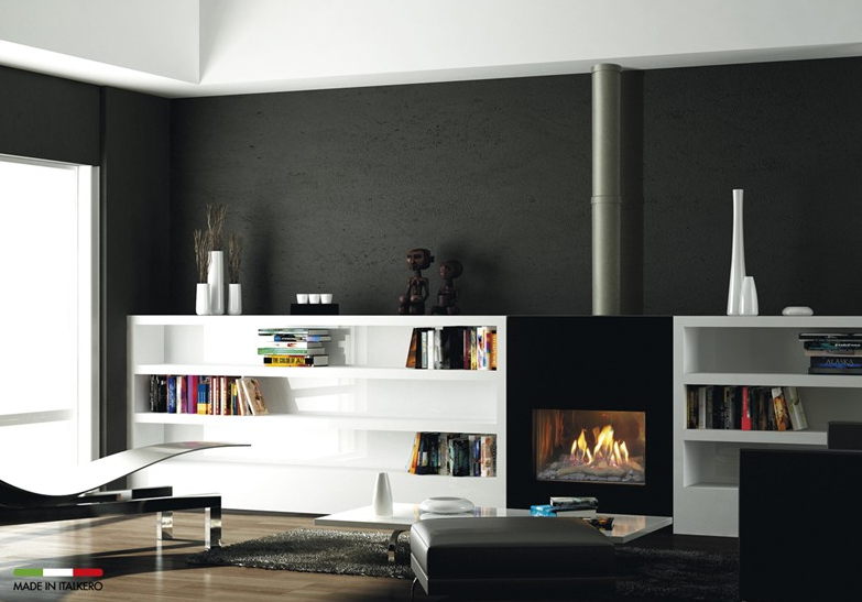 Firenze Gas fireplaces built-in insert.