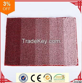 Customized Size Yarn-dyed Chenille Color Changing Bath Mat