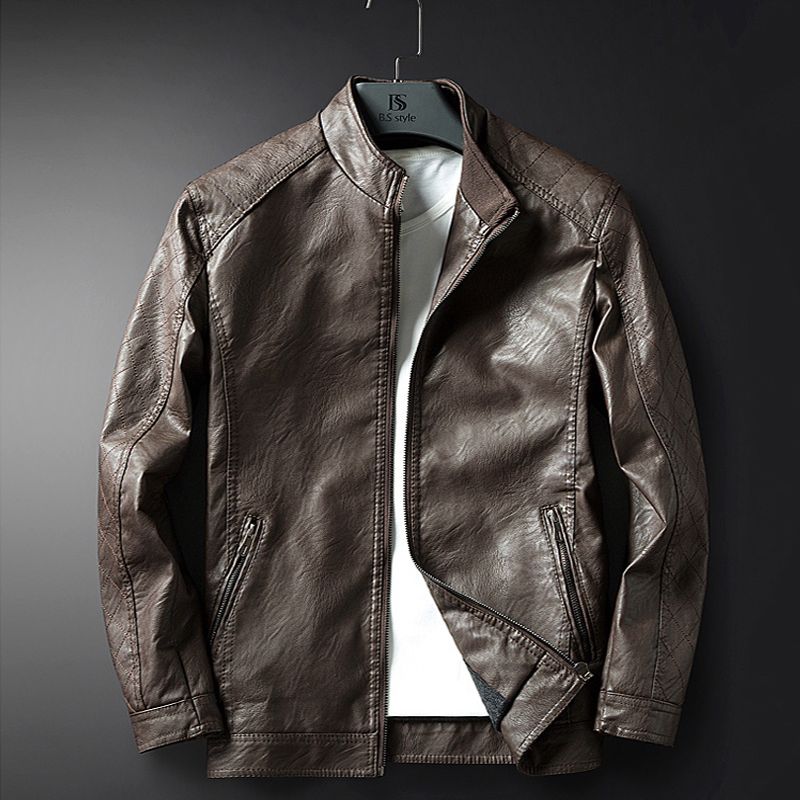 Leather Jacket Men Coats M-3XL High Quality Outerwear Men Business Autumn Male Jacket 1119