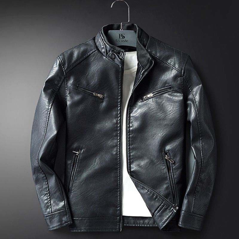 Leather Jacket Men Coats M-3xl High Quality Outerwear Men Business Autumn Male Jacket 609