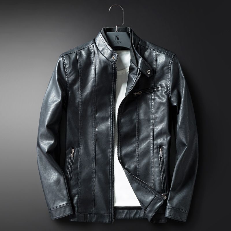 Leather Jacket Men Coats M-3XL High Quality Outerwear Men Business Autumn Male Jacket 612