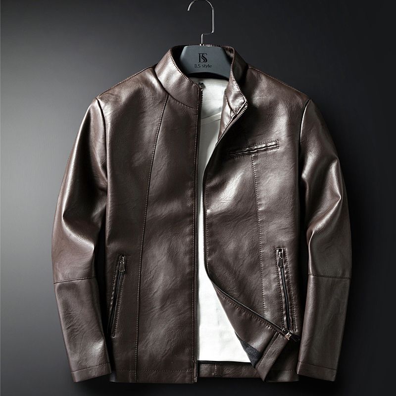 Leather Jacket Men Coats M-3XL High Quality Outerwear Men Business Autumn Male Jacket 1711