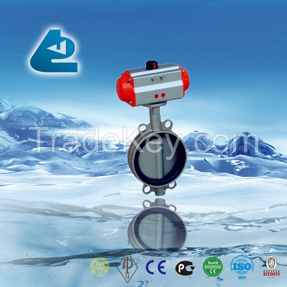 cast iron worm gear operated butterfly valve
