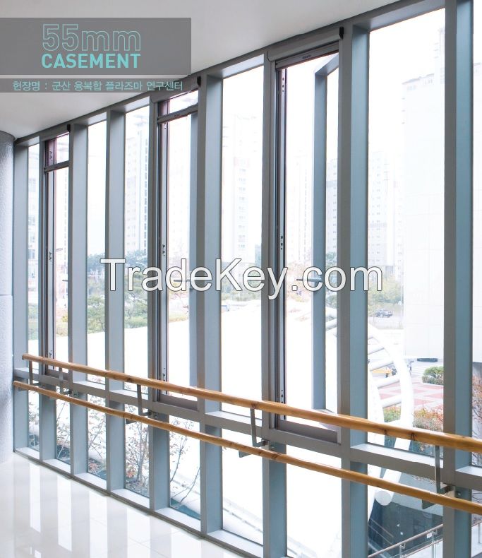 aluminium profile casement window, aluminum window