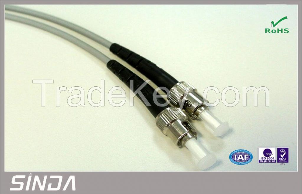 ST LSZH Fiber Optic Patch Cord Cable SM MM available for FTTH CATV Net