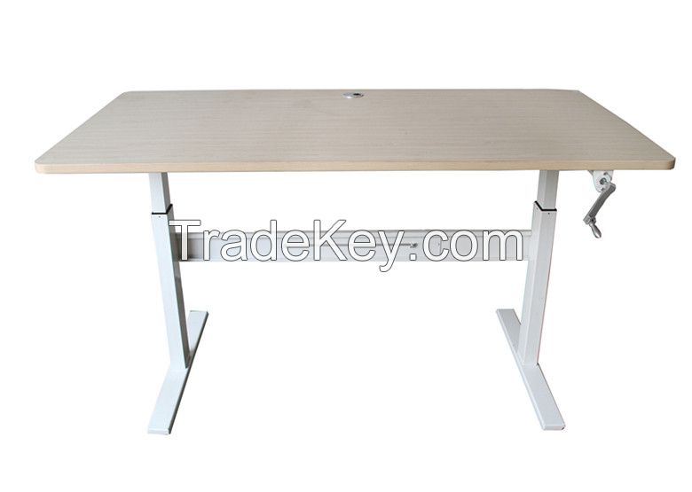 two feet crank adjustable desk