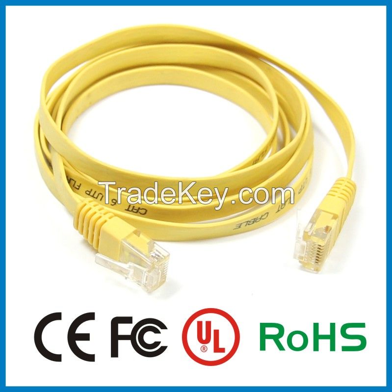 Flat RJ45 Cat5e Ethernet Cable Network LAN Patch Lead