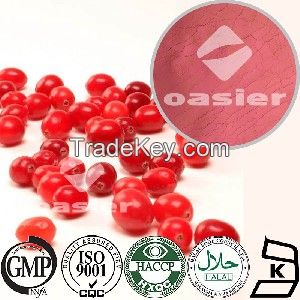 100% soluble in water 25% anthocyanins Cranberry Juice Extract Cranberry Extract Vaccinium Macrocarpon L. 