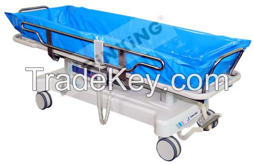 electrical shower stretcher with motors and locking function