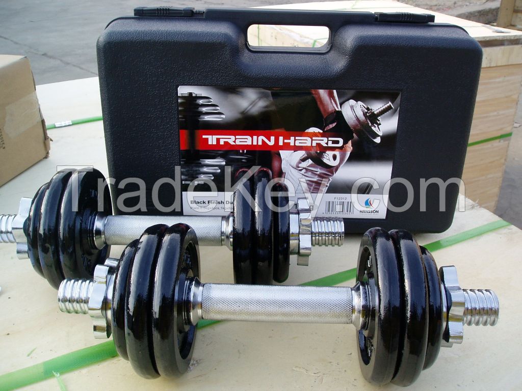 20kg/25kg cast iron dumbbell set