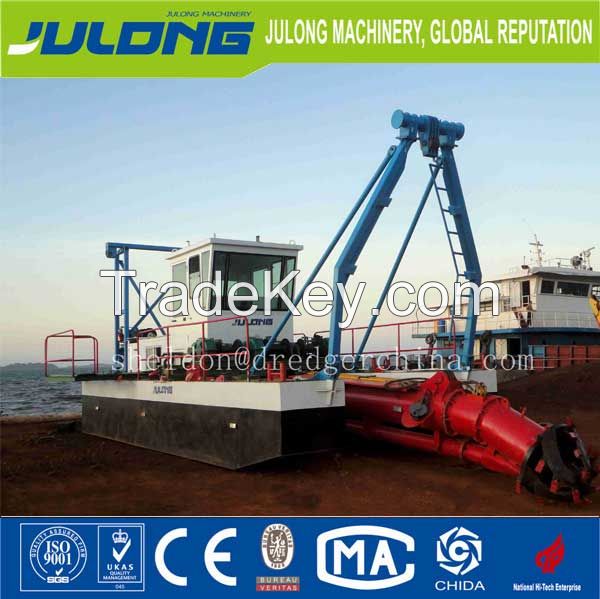 10'' gold and sand cutter suction dredger for earth moving