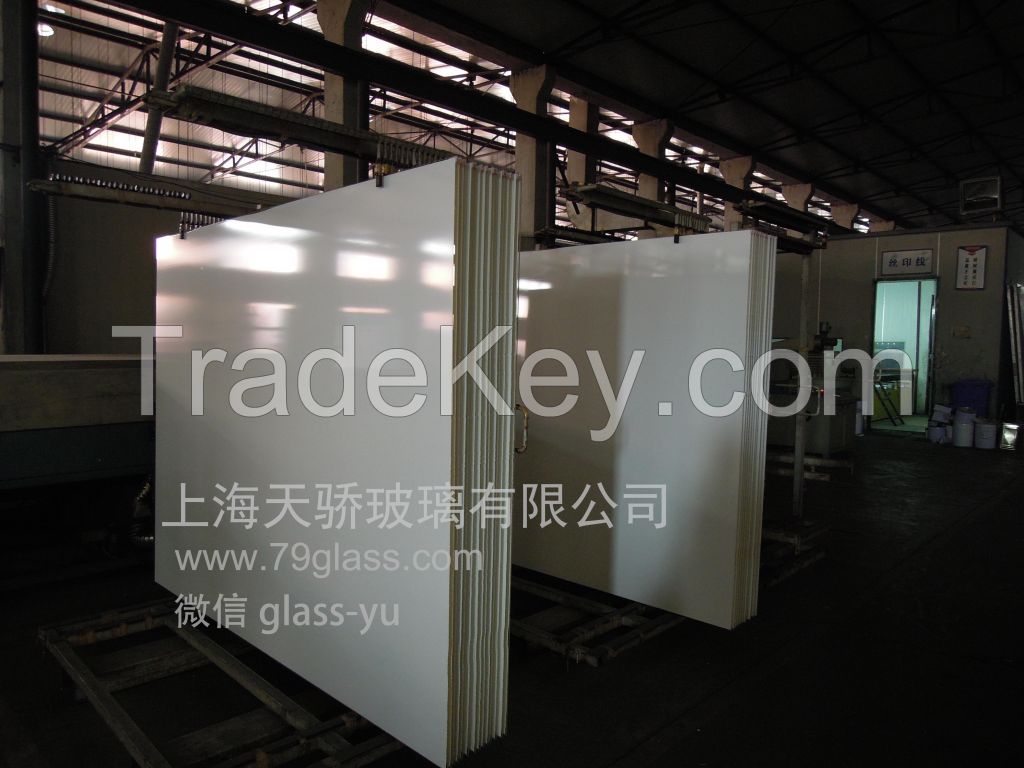 customized tempered back printed glass for decoration