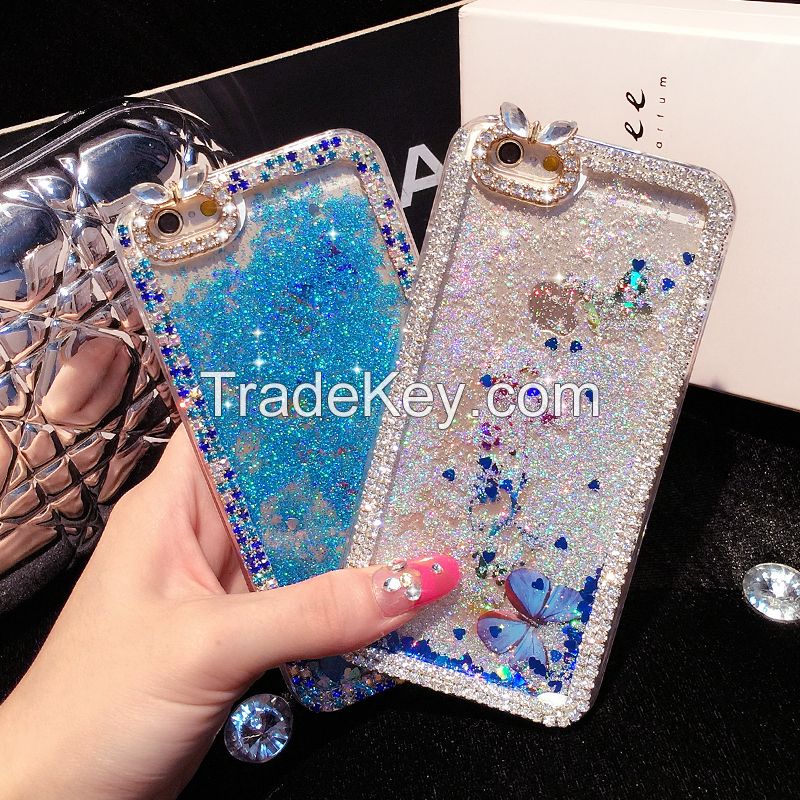 Christmas Gift Quicksand Diamond Phone Case For iPhone