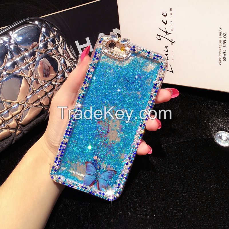 Christmas Gift Quicksand Diamond Phone Case For iPhone