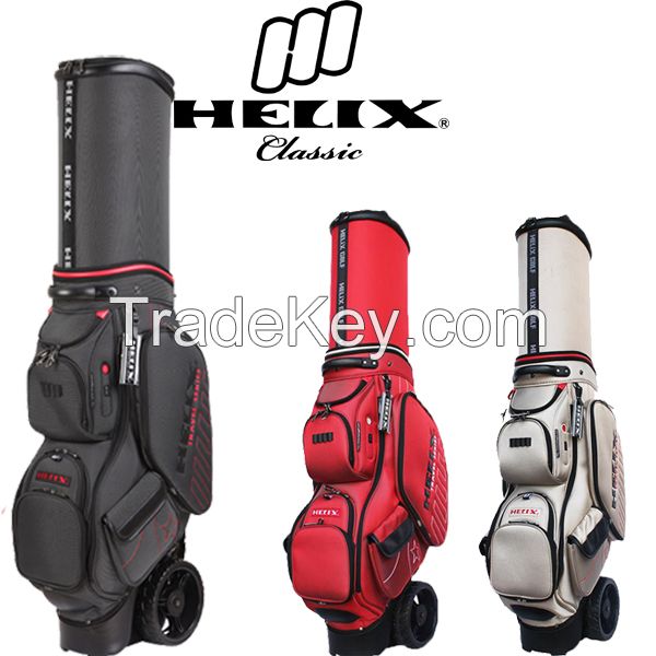 Helix golf bag with wheels