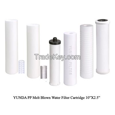 High density and 3-layer PP water filter cartridge 10 inch