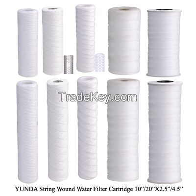 PP sediment String wound water cartridge filter