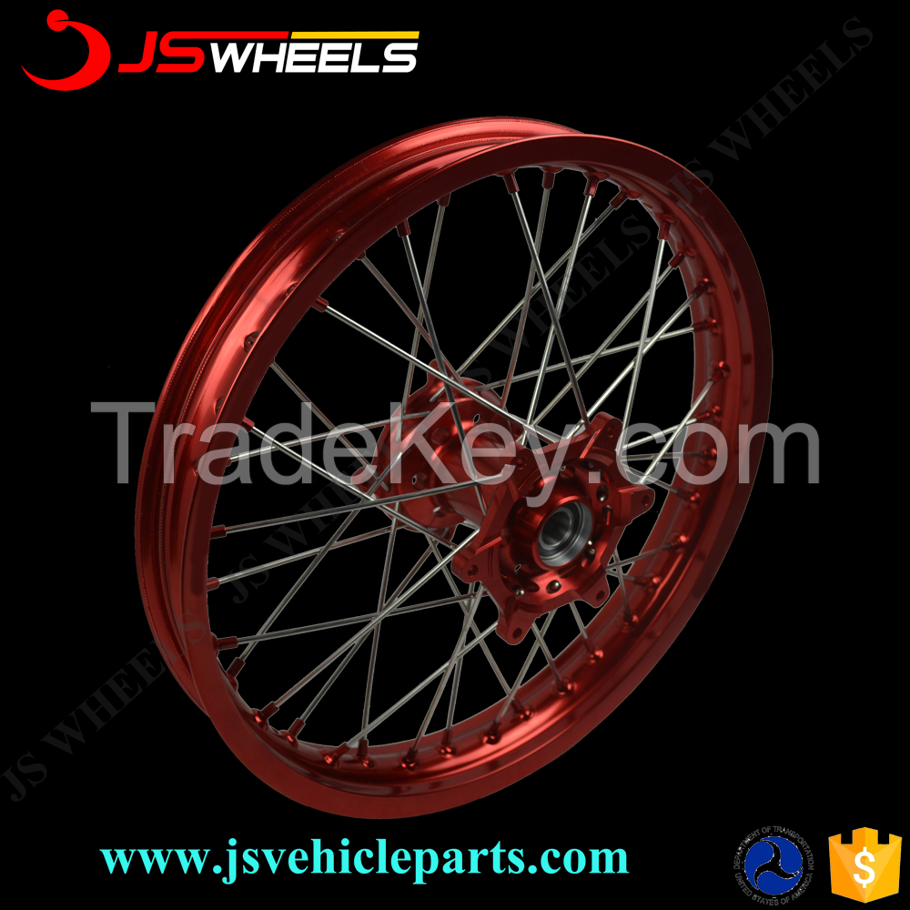 18/19/21 Inch Motocross Sport bike spoked alloy wheels for CRF250/450