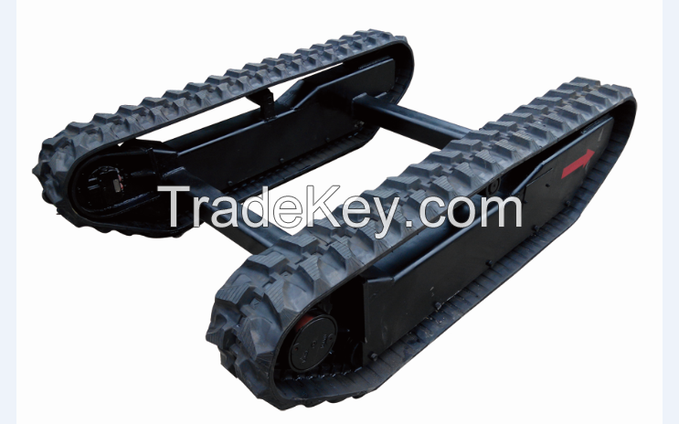 Rubber crawler track undercarriage