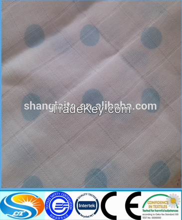 100%cotton fabric China supplier muslin fabric