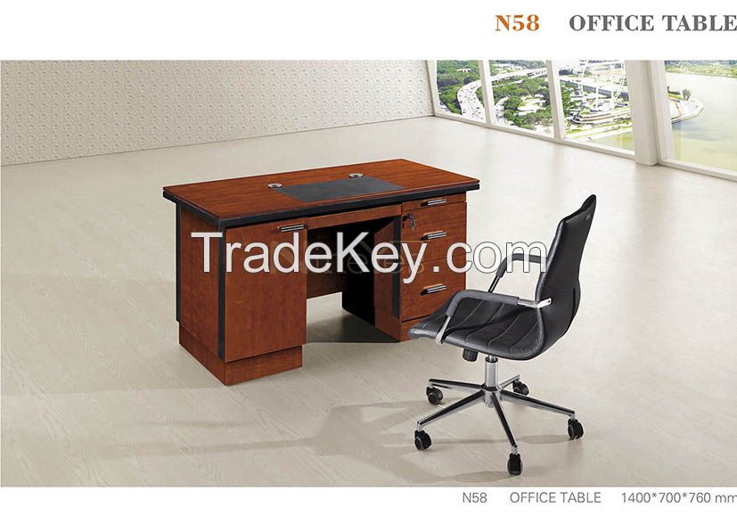 1400*700*760 classic rectangle office desk/clerk desk wood/paper veneer surface