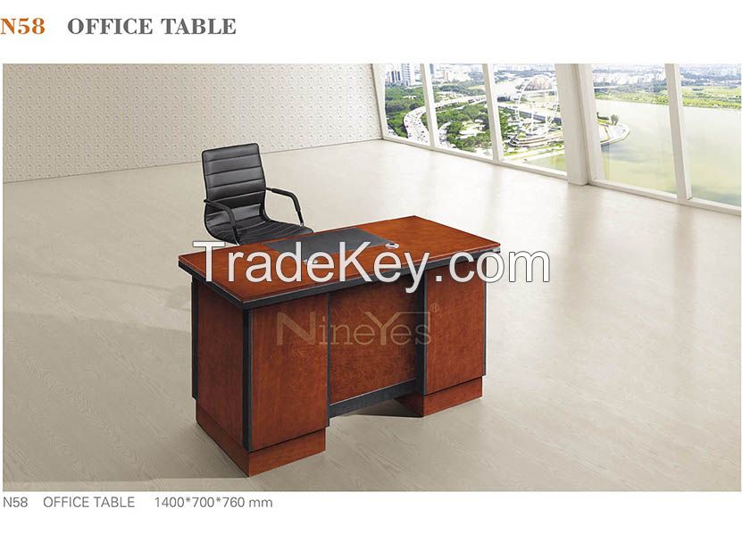 1400*700*760 classic rectangle office desk/clerk desk wood/paper veneer surface