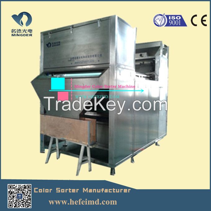 Double layer belt-type plastic flakes color sorting machine in factory price